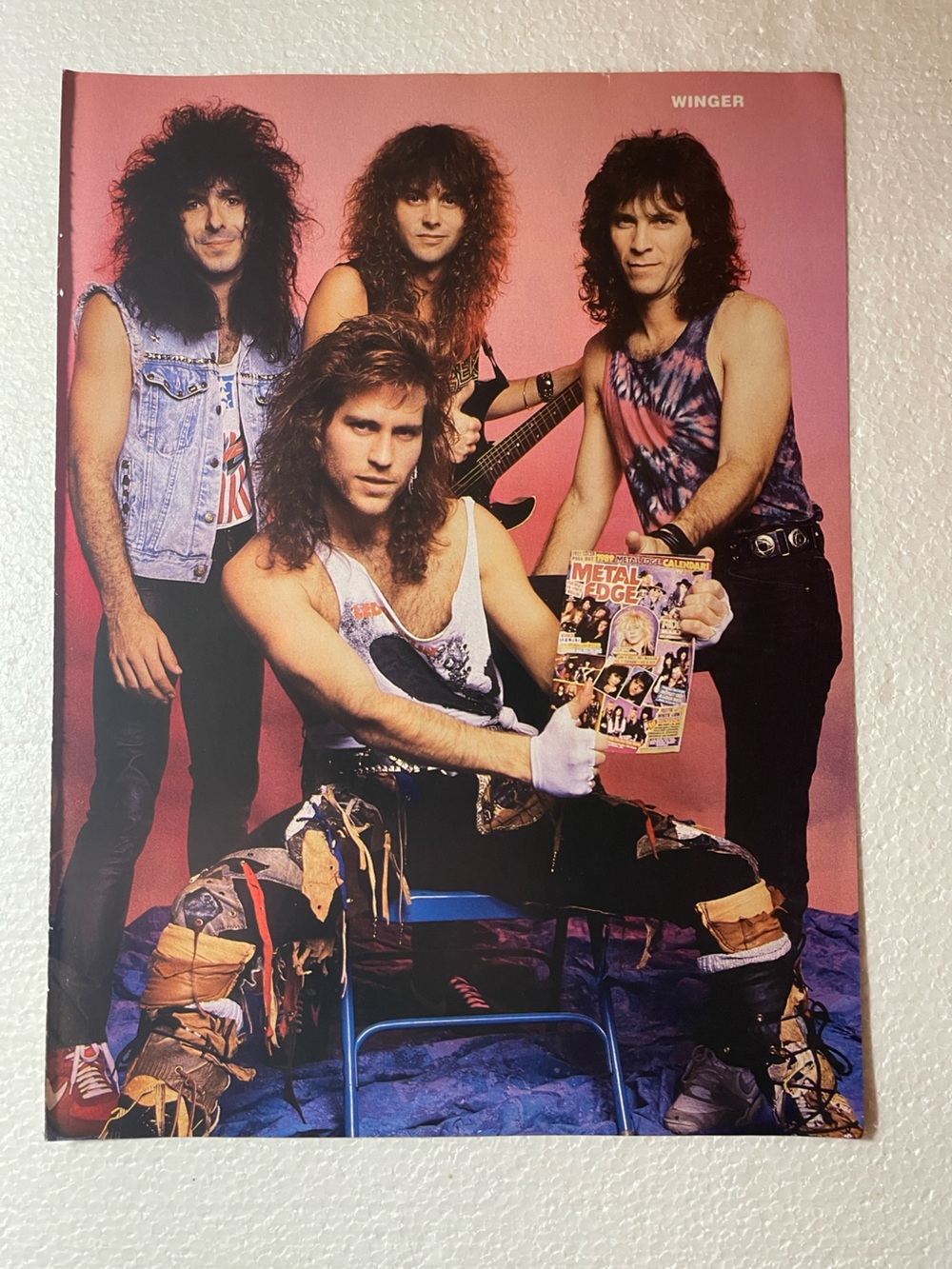 Winger Band Poster - Pink Background